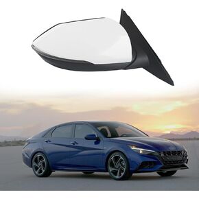 Passenger Side Door Mirrors Assembly Fit for 2021 2022 Hyundai Elantra Langdon Rearview Mirror for Hyundai Elantra Accessories Turn Light，Electric Adjustment，Heating