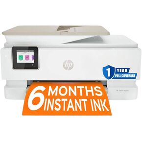 HP Envy Inspire 7955e Inkjet Printer All in One Wireless Printer Copy Scanners 2.7 Inch Touchscreen 15ppm Black 10ppm Color Phone Computer Wireless Printers for Home Use Office 1W2Y8A (Renewed)