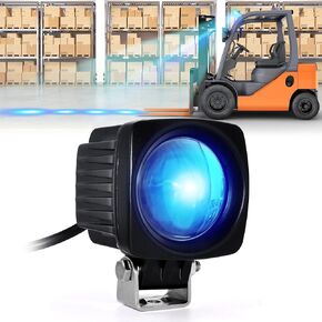 New Dynamic Forklift Lights Blue Forklift Spotlight Warehouse Pedestrian Warning Lights 10W DC 12-100V