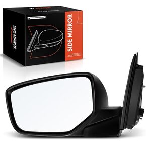A-Premium Driver Side Power Door Mirror - Compatible with Honda Accord 2008 2009 2010 2011 2012 - Non-Heated Manual Folding Black Outside Rear View Mirror - Replace# 76258-TA5-A01