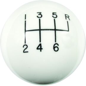 Hurst 1630056 White 6-Speed Classic Shifter Knob