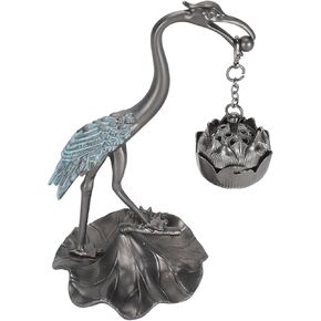Antique Crane Hanging Incense Kits Indoor Aromatherapy Holder Ball Stove for Soothing Ambience