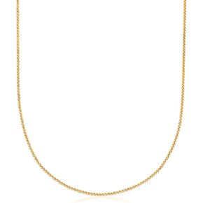 Ross-Simons 1mm 14kt Yellow Gold Adjustable Wheat-Chain Necklace. 22 inches