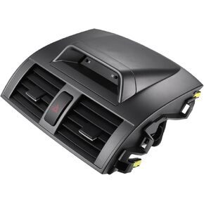 ACROPIX Center Dash AC Air Vent Outlet Panel with Clock for Toyota Corolla 2009-2013 Car Dashboard Air Duct Outlet Vent Grille Panel Assembly No.55670-02340 AC Air Vent Car Parts