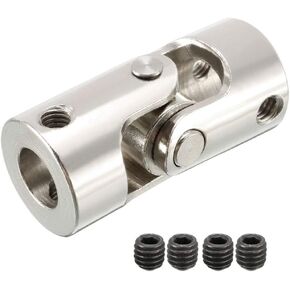 uxcell 8mm to 10mm Inner Dia Rotatable Universal Steering Shaft U Joint Coupler L35XD16