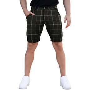 GINGTTO Mens Slim Fit Shorts 9" Inseam Stretch Casual Chino Short Pants