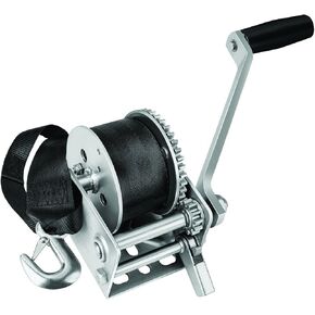 Fulton 142006 Single Speed Winch for Personal Watercraft with 12' Strap - 900 lbs. Capacity, 1 Pack