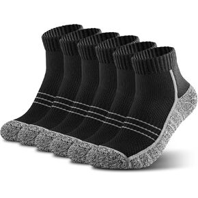 CONRAN KREMIX Athletic Running Socks Cushioned Breathable Sports Socks for Men and Women (6 Pairs)