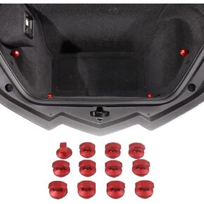 Rear Trunk Hook Replacement Compatible with Chevrolet Corvette C8 Stingray 2020-2024, Aluminum Auto Front Back Trunk Cargo Net Replacement Hooks, 12PCS