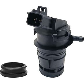 Windshield Washer Pump, 85330-60190 Windshield Washer Pump with Grommet Compatible with T0y0ta Lexs Nisan MazDa HonDa Replaces# 85330-AE010, 85330-60180, 85330-21010