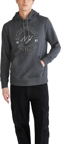 AEROPOSTALE Men's Aero Logo Popover Hoodie-Circle in Kuwait