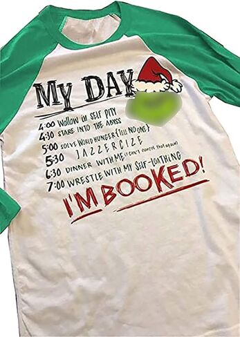 T-Shirt Women Long Sleeve Stole Christmas Funny Printing Girls Ladys i m Booked Same Style for Men and Women I'm Booked in Saudi Arabia