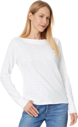 Lilla P Women's Long Sleeve Seamed Boatneck in Saudi Arabia