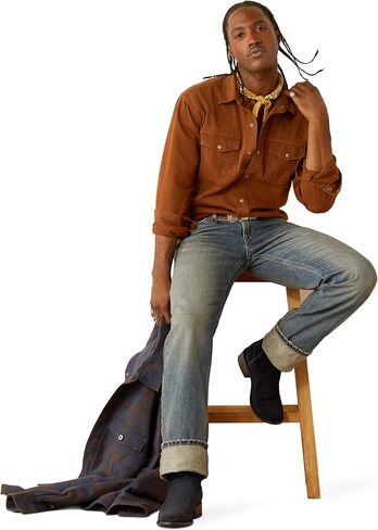 قميص Ariat الرجالي Yellowstone Earth Retro Snap بأكمام طويلة in Saudi Arabia