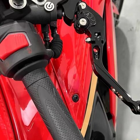 For Ninja 500 Z500 NINJA500 SE 2024 2023 2022 2021 2020 Motorcycle Accessories Adjustable Foldable Extendable Scooter brake Clutch lever Handle ninja500 z500 se (Black Black Red) in Kuwait