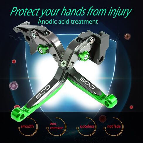 For Ninja 500 Z500 NINJA500 SE 2024 2023 2022 2021 2020 Motorcycle Accessories Adjustable Foldable Extendable Scooter brake Clutch lever Handle ninja500 z500 se (Black Black Red) in Kuwait