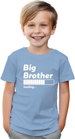 Big Brother Loading... - Toddler Outfits - Funny Sibling Announcement Tee Cute Boy T Shirt Clothes in Kuwait