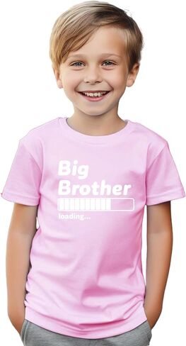 Big Brother Loading... - Toddler Outfits - Funny Sibling Announcement Tee Cute Boy T Shirt Clothes in Kuwait