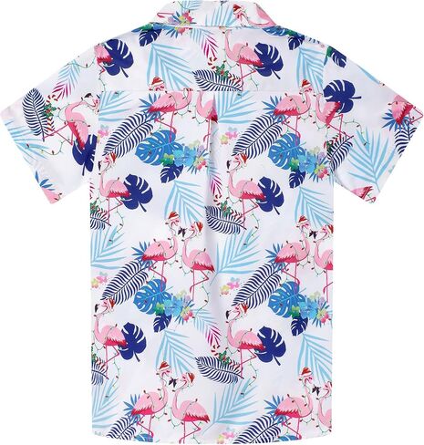 Boy's Hawaiian Shirt Short Sleeve Casual Button Down Beach Aloha Shirt Kids Summer Luau Hawaii Shirts 5–14 Years in Saudi Arabia