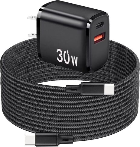 20W PD USB C Fast Charger Compatible with Meta Quest 3 - Dual Port USB + Type C Adapter with 6.6ft C to C Charging Cable for Oculus Quest 2 Headset in Saudi Arabia