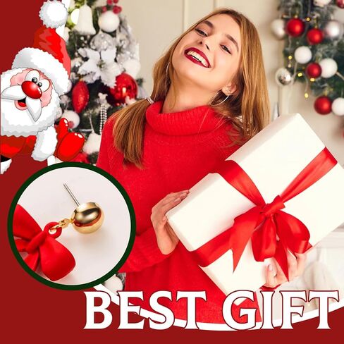 Bow Earrings for Women Sparkly Rhinestone Bow Earrings Red Earrings for Women Pearl Bow Earrings Womens Gifts for Valentines Day in Kuwait