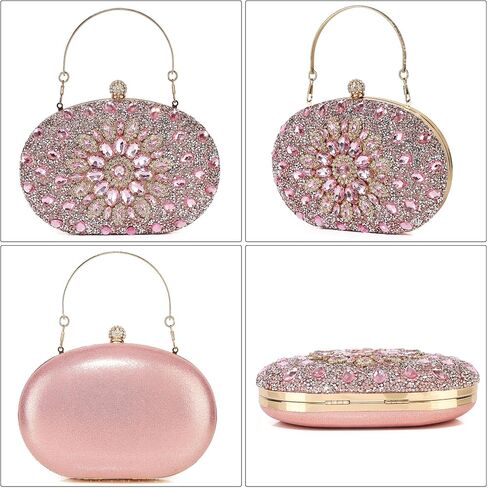 Rhinestone Evening Clutch Purses for Women, Party Crystal Purses Diamond Handbag Weddings Formal Bag in Saudi Arabia