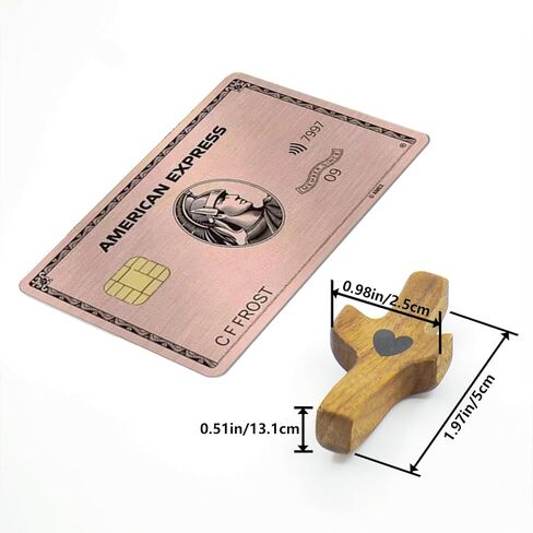 Orgcity Cross My Heart, Encouragement Gift, Black Walnut Prayer Cross, Comfort For Handheld, Relieve Anxiety For Youself, Family & Friends, Religious Gift For Children Men Women (1 PCS) in Saudi Arabia