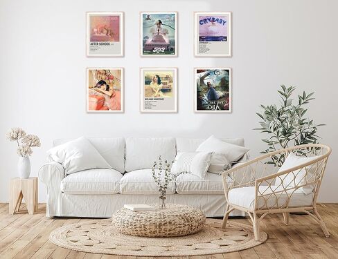 Melanie Martinez Poster Canvas Wall Art Decor Print Picture Paintings for Living Room Bedroom Decoration Set of 6 Prints, 8x10 Inch Unframed in Saudi Arabia