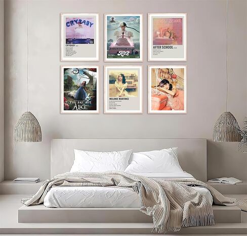 Melanie Martinez Poster Canvas Wall Art Decor Print Picture Paintings for Living Room Bedroom Decoration Set of 6 Prints, 8x10 Inch Unframed in Saudi Arabia