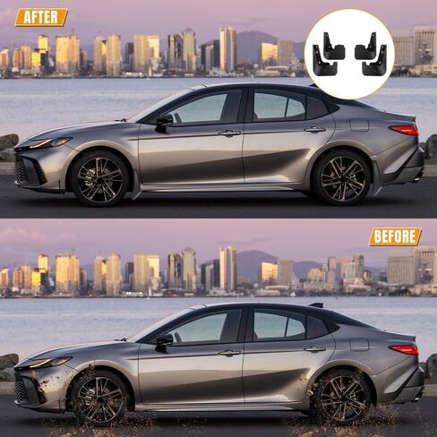Mud Flaps Compatible with 2025 Toyota Camry Hybrid (XV80) LE/XLE Accessories ABS Material Mudguards Mudflaps for 2025 Camry LE/XLE in Kuwait