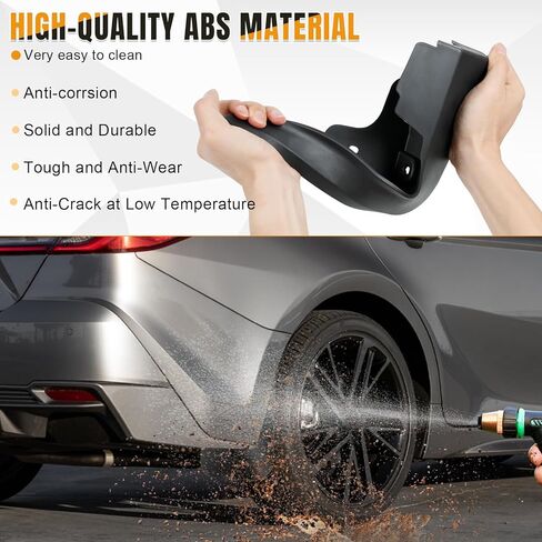 Mud Flaps Compatible with 2025 Toyota Camry Hybrid (XV80) LE/XLE Accessories ABS Material Mudguards Mudflaps for 2025 Camry LE/XLE in Kuwait