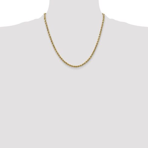 قلادة Diamond2Deal من الذهب الأصفر عيار 10 قيراط مقاس 2.5 ملم بقطع الألماس شبه الصلبة (من 16 إلى 24 بوصة) in Kuwait