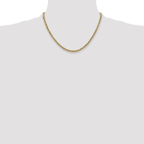 قلادة Diamond2Deal من الذهب الأصفر عيار 10 قيراط مقاس 2.5 ملم بقطع الألماس شبه الصلبة (من 16 إلى 24 بوصة) in Kuwait