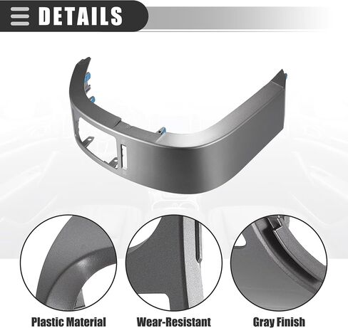 Motoforti Center Dash A/C Outlet Vent Trim Panel, for Toyota Prius 2004-2009, Left Right Dashboard Dash Air Vent Cover Trim Duct Air Outlet, Plastic, No.5567047060/5568047020, Gray, 1 Pair in Saudi Arabia