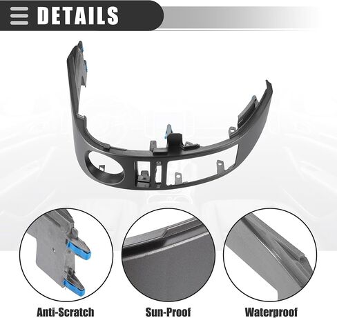 Motoforti Center Dash A/C Outlet Vent Trim Panel, for Toyota Prius 2004-2009, Left Right Dashboard Dash Air Vent Cover Trim Duct Air Outlet, Plastic, No.5567047060/5568047020, Gray, 1 Pair in Saudi Arabia
