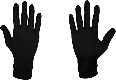 Pure Silk Glove Liners | Soft & Comfortable | Inner Thermal Touchscreen Gloves | Natural Wear | Unisex | Wash Bag Included (Jet Black, Small, 2 Pack) in Saudi Arabia