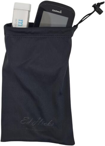 Ed Hicks XL Soft Microfiber Sunglasses Pouches Glasses Cases Slip in Eyeglasses Pouch Bag with Drawstring—7.5"x 4.7"— Black in Saudi Arabia