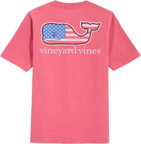 vineyard vines Boys' Flag Whale Short Sleeve Pocket Tee in Saudi Arabia