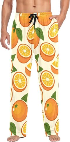 Flamingo Pajama Pants Mens Lounge Pants Super Soft Palm Tree Men Pajama Bottoms with Pockets Drawstring S in Kuwait