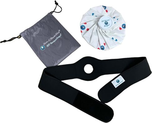 Hot or Cold Therapy, Portable, Refillable, Ice Bag for Injuries, Swelling, Sports Injuries, Toothache, Menstrual Cramps, Securing Adjustable Wrap for Children, Women or Men (Small, 6 inch Bag Set) in Saudi Arabia