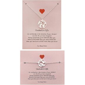 هدايا التخرج لحفلات التخرج الخاصة بها، قلادة خريطة العالم، سوار الأرض الأم، قلادة تخرج جامعية لها in Kuwait