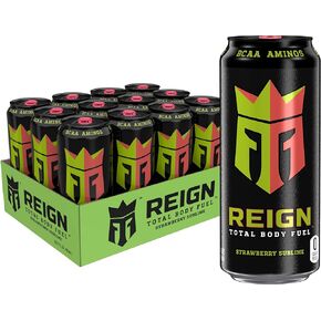 Reign Total Body Fuel, Melon Mania, Fitness & Performance Drink, 16 Fl Oz (Pack of 12)
