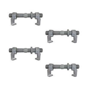 Mytee Products (4 Pack) SEA Rail Shipping Container Bridge Fittings Clamp - 380 mm Clamp - Used to Connect Shipping Containers Together