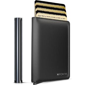 FORTIS Slim Wallet for Men - RFID Protection, Minimalist Men Wallet w/Card Holder, Stylish Men Wallet for Security & Convenience, Front & Back Pocket Wallet, Holds 8 Cards & Cash - Ideal Gift (Brown)