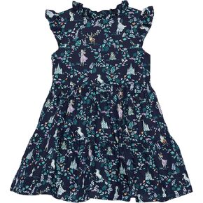 Janie and Jack Girl's Toile Disney Frozen Dress (Toddler/Little Kids/Big Kids)