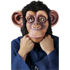 Fun World Unisex-Adult's Deluxe Chimp Mask, Multi Color, Standard