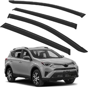 SCITOO Window Visors Outside Mount Window Visor Deflector Rain Guard Compatible with 2013-2018 for Toyota for RAV4 4Pcs Set