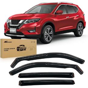 Nilight in Channel Rain Guards for Rogue 2021 2022 2023 2024 Original Window Deflectors,Vent Window Visors-4PCS