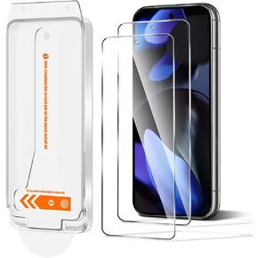 TQLGY 3 Pack Screen Protector for Google Pixel 8a with 3 Pack Camera Lens Protector, 9H Hardness Tempered Glass Film, Support Fingerprint Unlock, Ultra HD, Anti Scratch, Bubble Free, Case Friendly