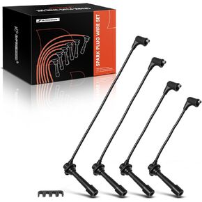 A-Premium Ignition Spark Plug Wires Set of 4 Compatible with Mazda Miata 1990-1997 1999-2000 1.6L 1.8L